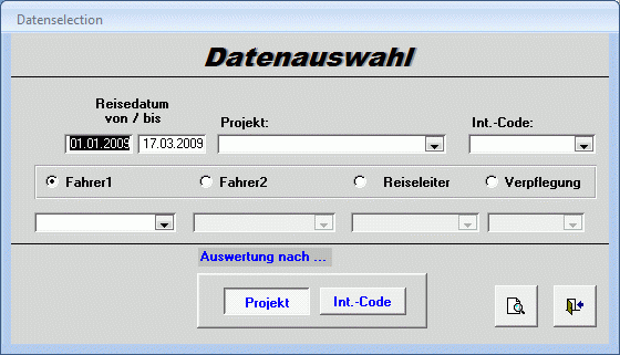 Analyseauswahl